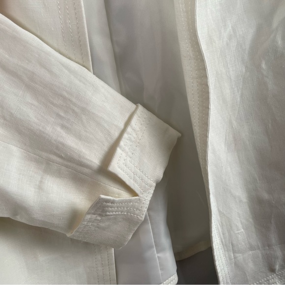 TALBOTS LINEN BLAZER | Ivory | Size 4 - Picture 5 of 7